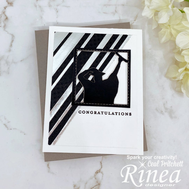 How To Make A Graduation Card Using Foiled Papers | Rinea
