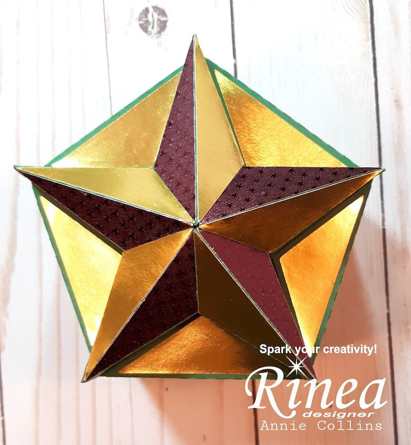 How To Make A Holiday Star Gift Box<br/><small> by Annie Collins</small> | Rinea