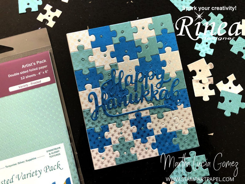 How To Make A Special Hanukkah Card by Martha Lucia | Rinea