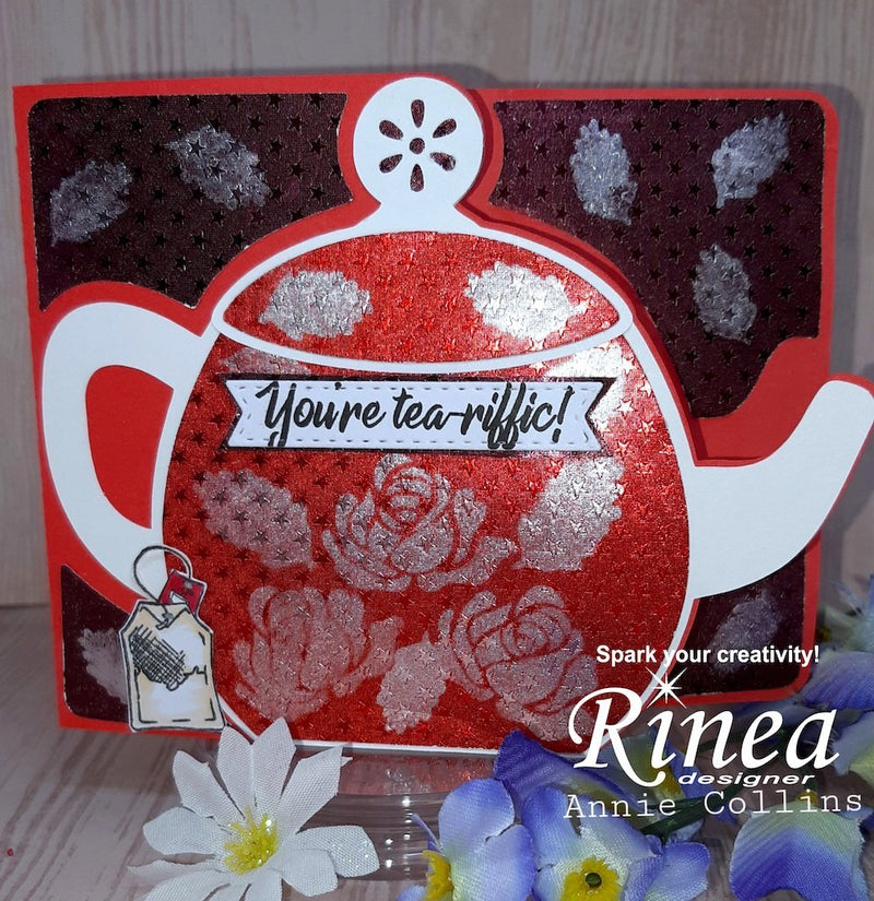 How to Make a Tea Pot Card with Tea Bag Holder<br/><small> by Annie Collins</small> | Rinea