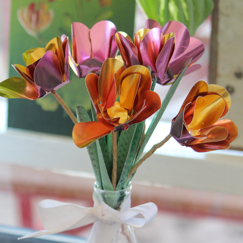 How To Make Foiled Paper Tulips by Jessa Plant | Rinea