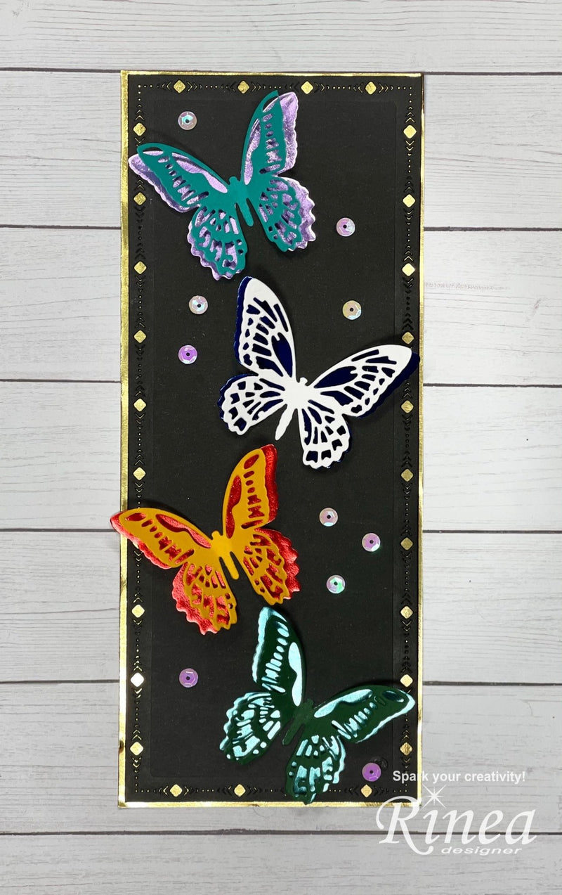 How To Make A Gorgeous Butterfly Card Using Dies by Luisana Lowry | Rinea