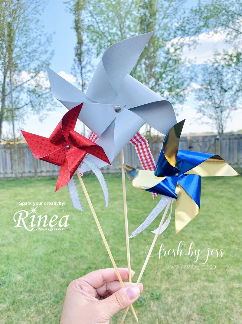 Let's Make Some Fun Summer Pinwheels by Jess Kaiser | Rinea