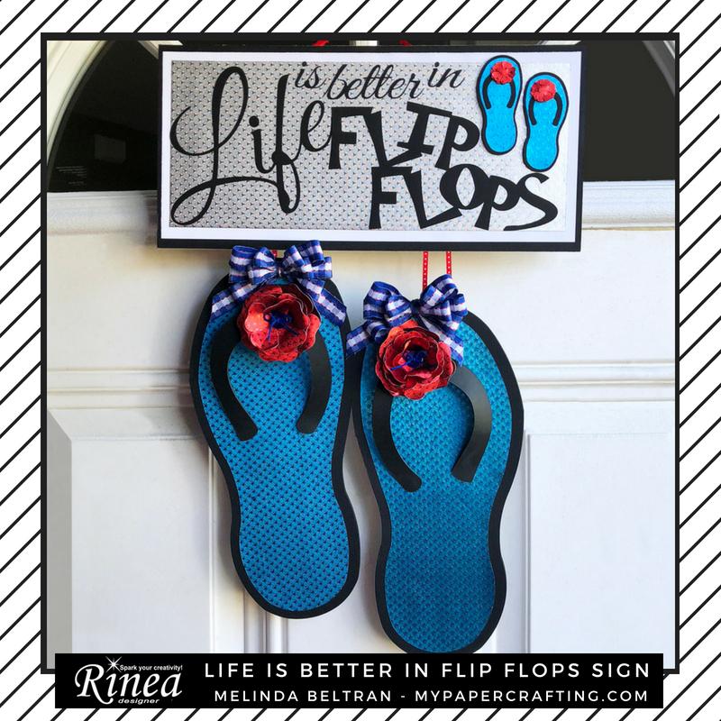 Life Is Better In Flip Flops Sign by Melinda