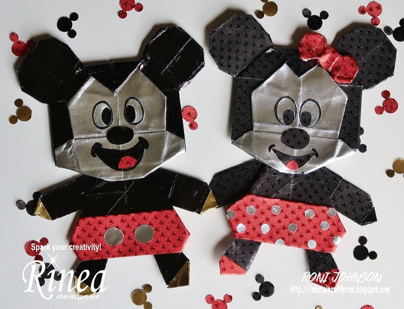 Magical Mickey & Minnie Origami by Roni | Rinea