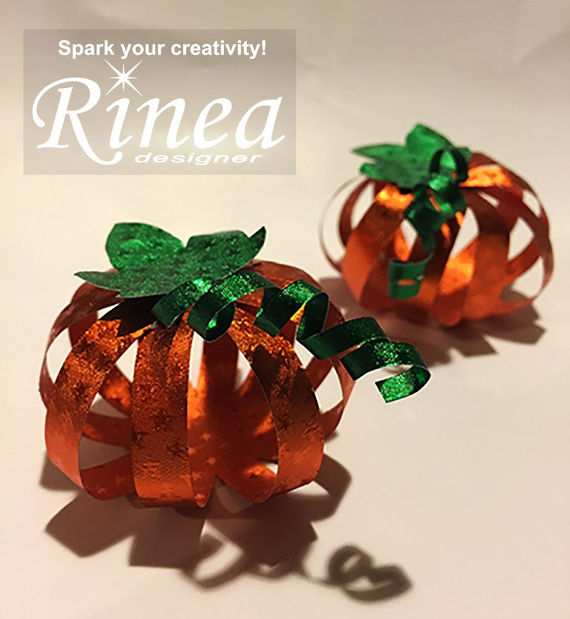 Making a Foiled Pumpkin by Janet | Rinea