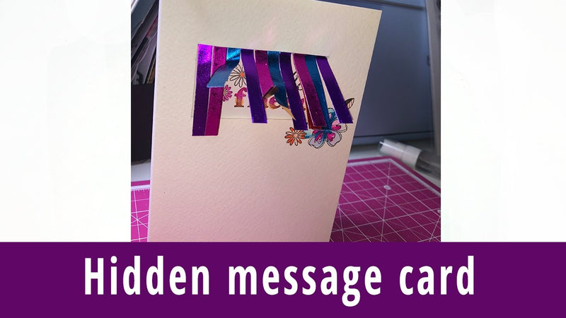 Making a hidden message card video | Rinea