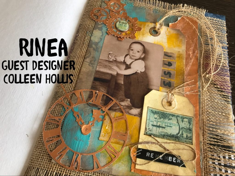 Mixed Media Art Journal Page by Guest Designer Colleen Hollis | Rinea