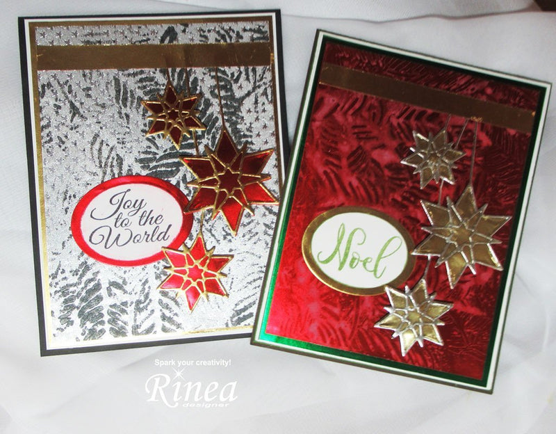 Mixed Media Christmas Cards by Steph | Rinea