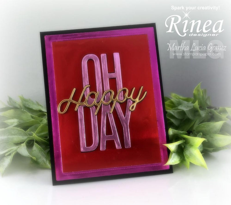 Oh Happy Day Card by Martha Lucia | Rinea