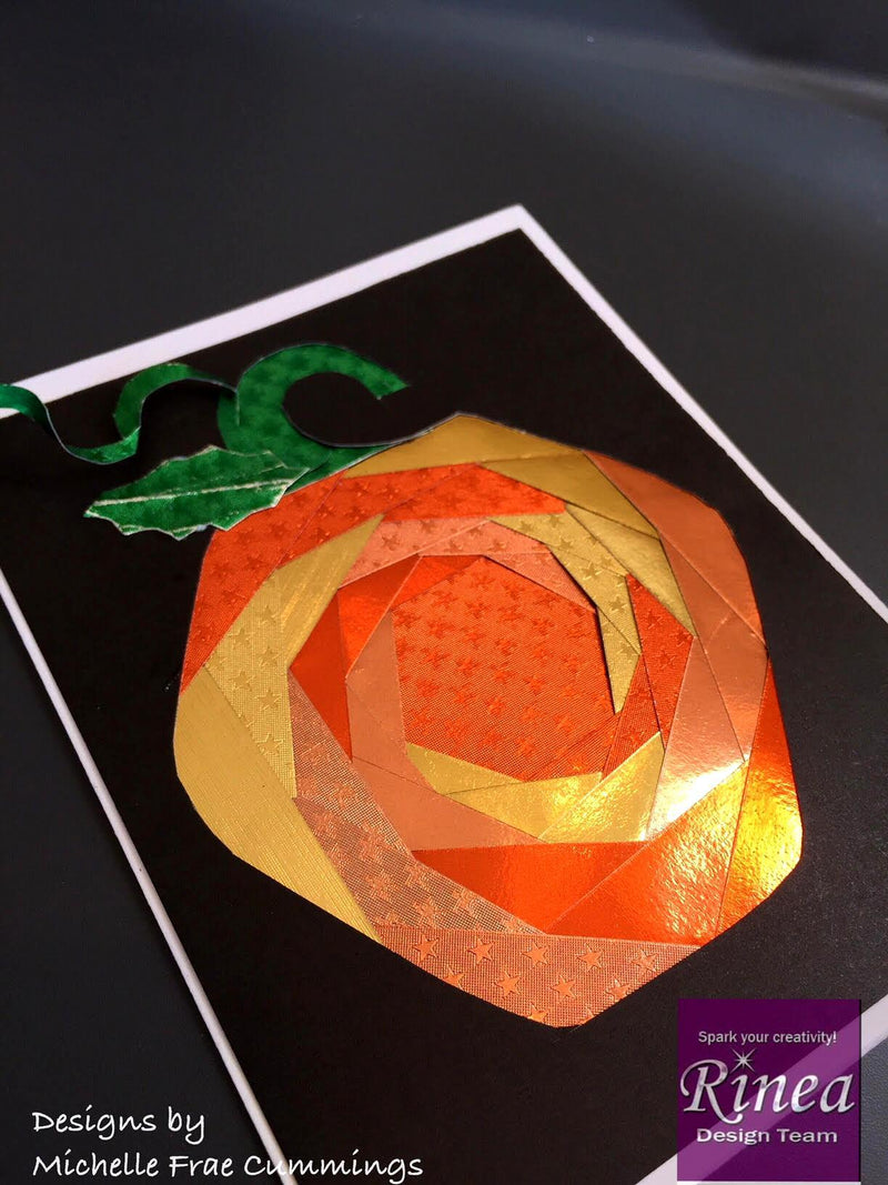 Pumpkin Fall Foil card | Rinea