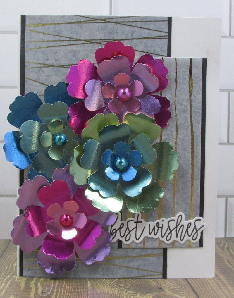 Punched Flowers Card by Diana Soling | Rinea