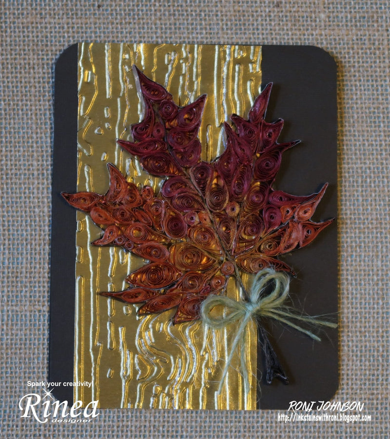 Quilled Maple Leaf by Roni | Rinea