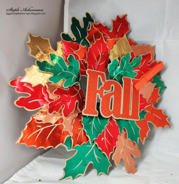 Rinea Foiled Paper Autumn Wreath | Rinea