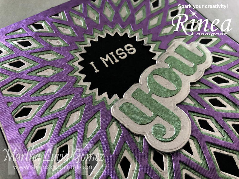 Rinea Pastels Card by Martha Lucia | Rinea