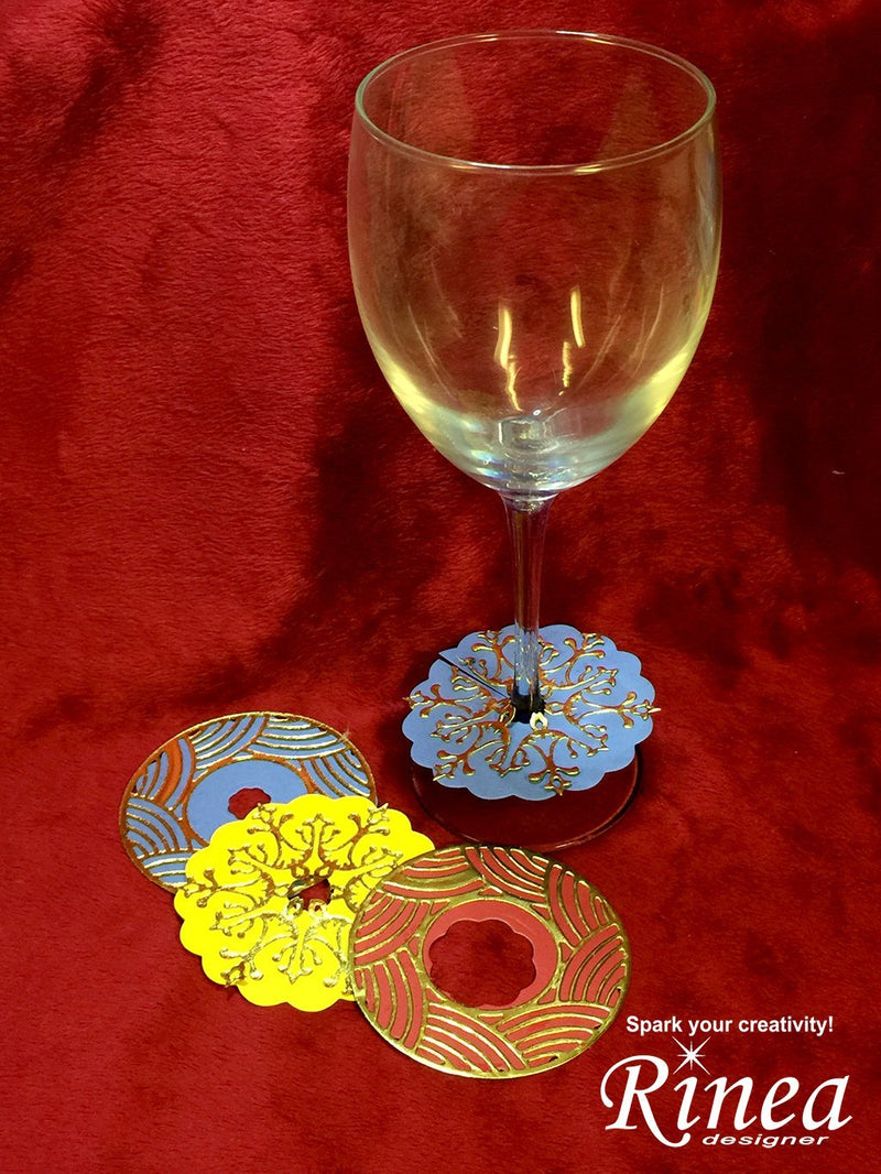 Rinea Wine Glass Labels by Janet | Rinea