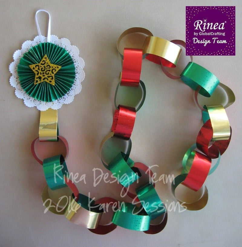 Rosette Paper-Chain Advent Countdown Calendar | Rinea