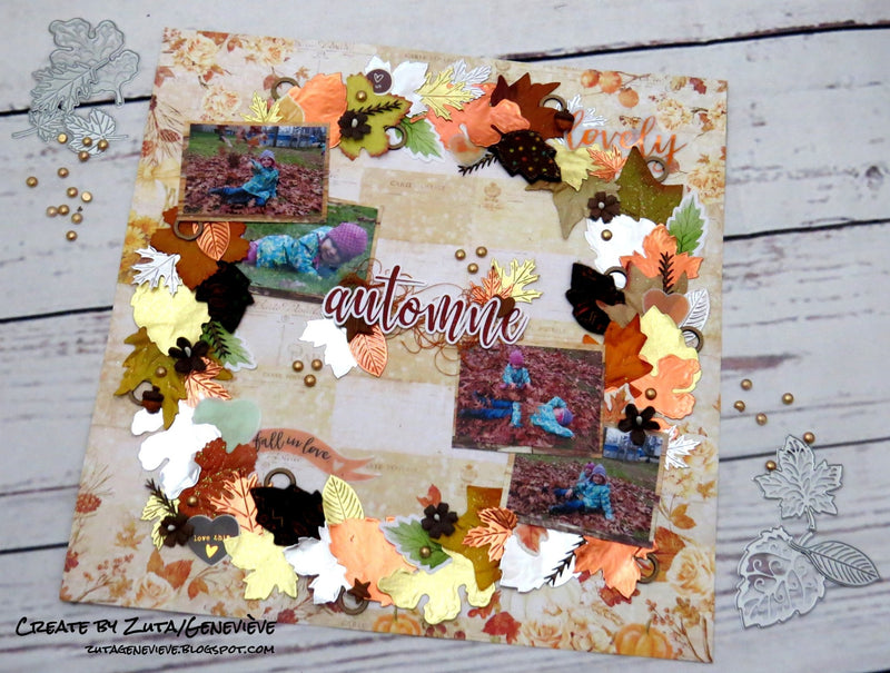 Scrapbook Layout by Guest Designer Genevieve Langlais | Rinea