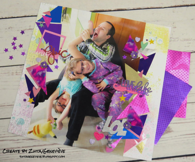 Scrapbook Layout by Guest Designer Geneviève Langlais | Rinea