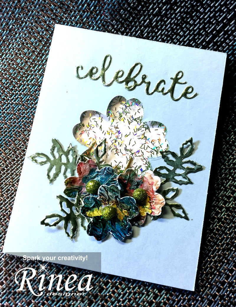 Shaker Card by Janet | Rinea