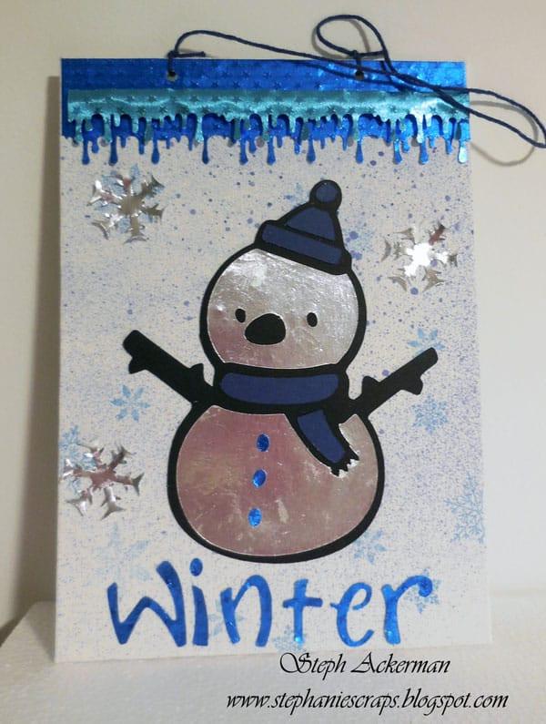 Snowman Canvas Panel | Rinea