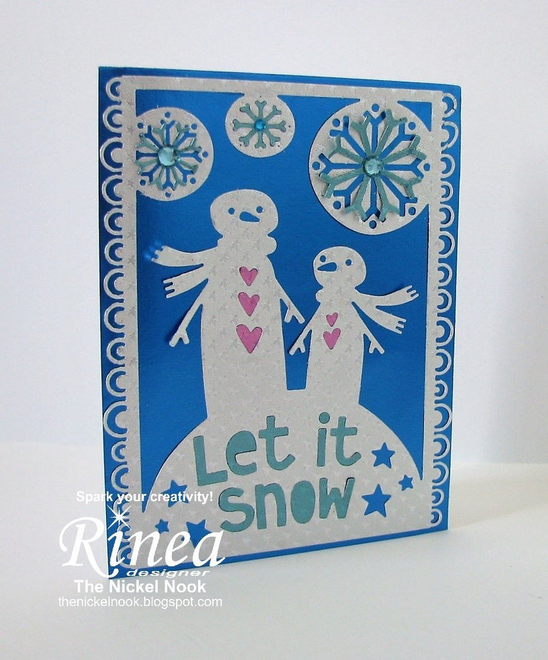 Snowman Card by Nancy | Rinea