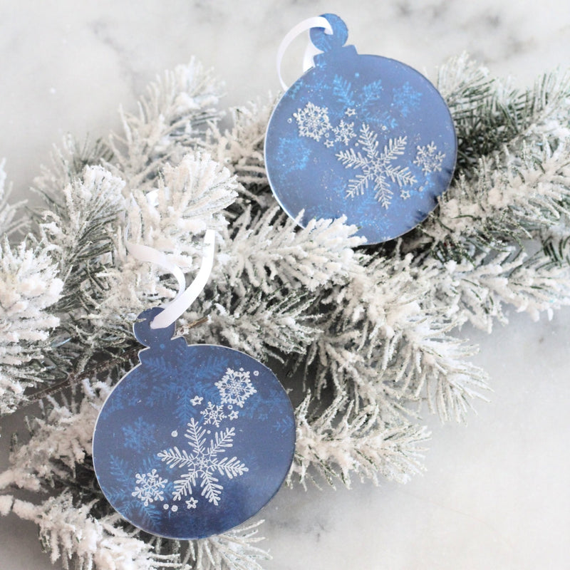 Stamped Acrylic Snowflake Ornament <br/><small> by Jessa Plant </small> | Rinea