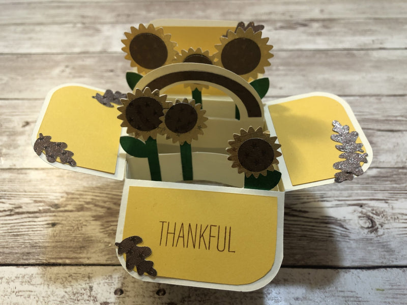 Sunflower Box Card By Cara Brandon | Rinea