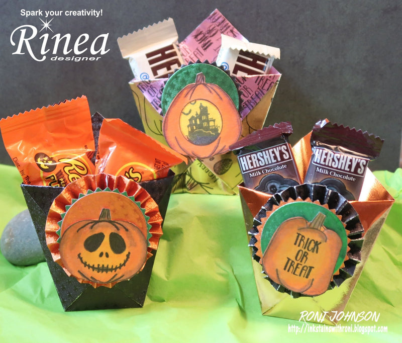 Trick or Treat Candy Pockets by Roni Johnson | Rinea