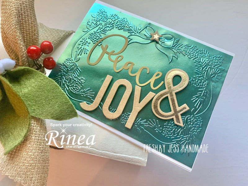 Using Embossing Folders To Create Quick Christmas Cards<br/><small> by Jess Kaiser</small> | Rinea