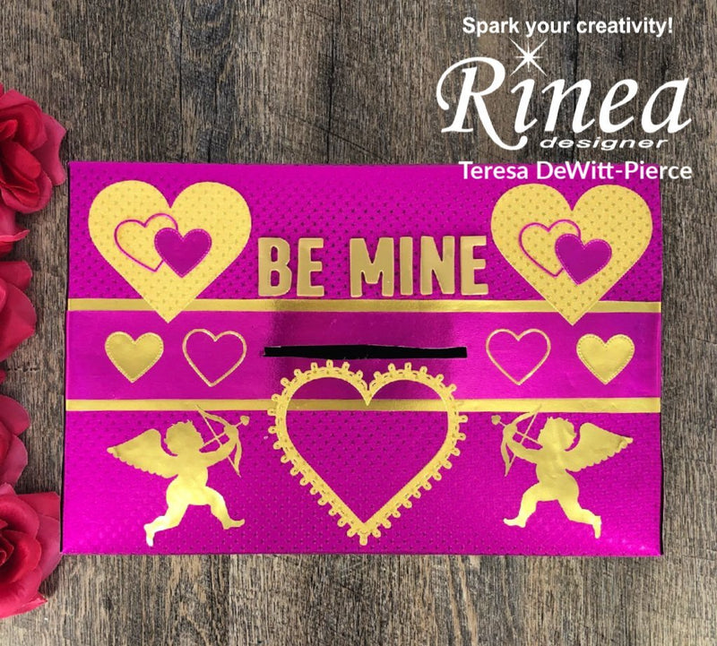 Valentine card holder box by Teresa | Rinea