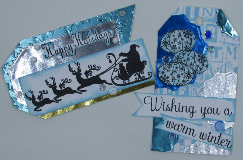 Winter Tags With Embossing By Diana Soling | Rinea