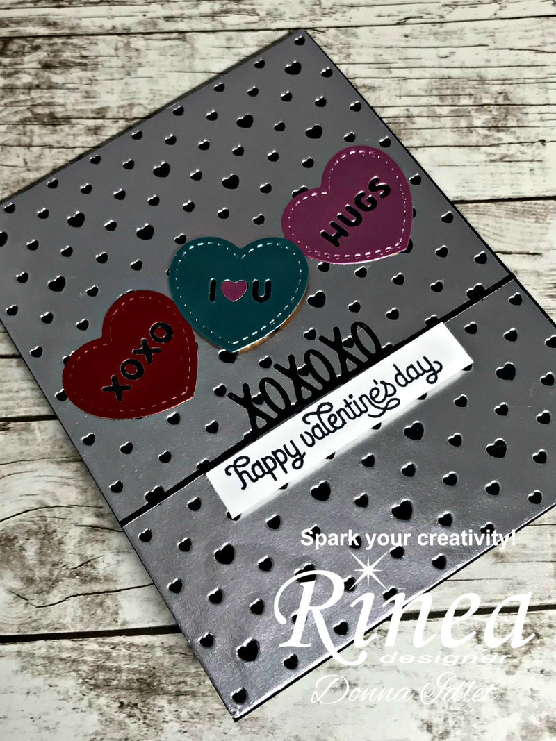 XOXOXO Card by Donna | Rinea