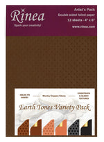 Rinea Earth Tones Variety Foiled Paper