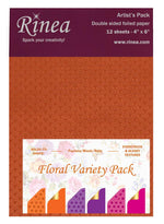 Rinea Floral Variety Foiled Paper