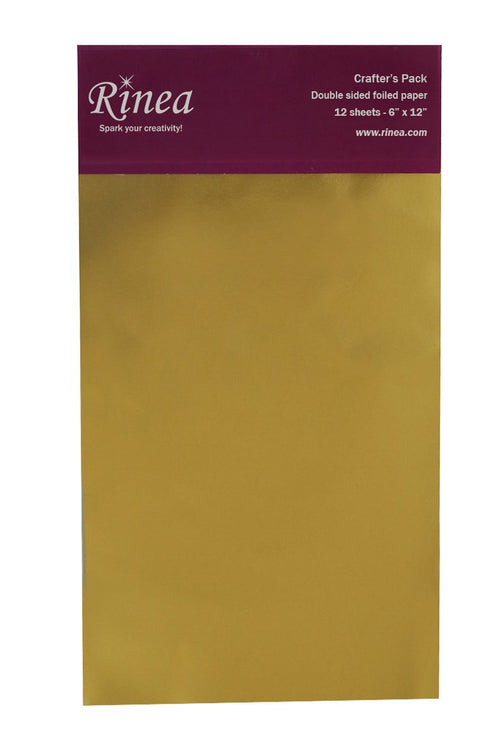 Rinea Gold Glossy Foiled Paper