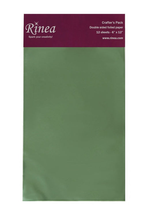 Rinea Jade Green Glossy Foiled Paper
