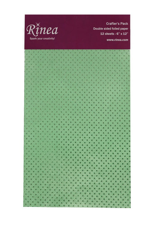 Rinea Jade Green Starstruck Foiled Paper