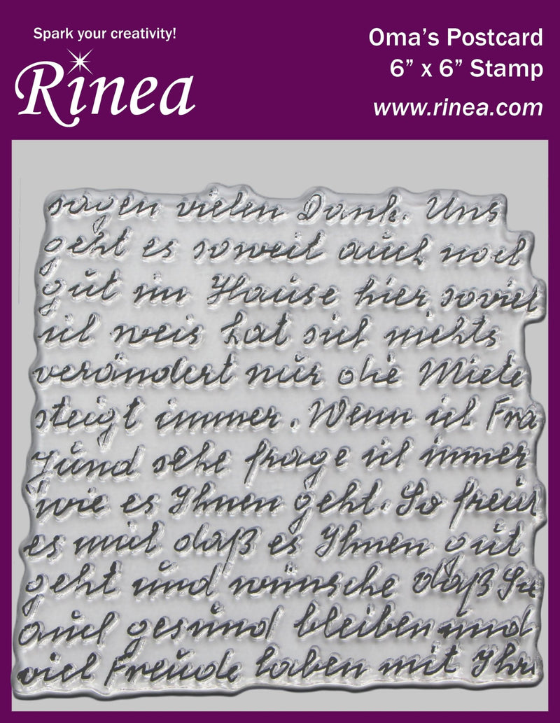 Rinea Background Stamp Oma's Postcard