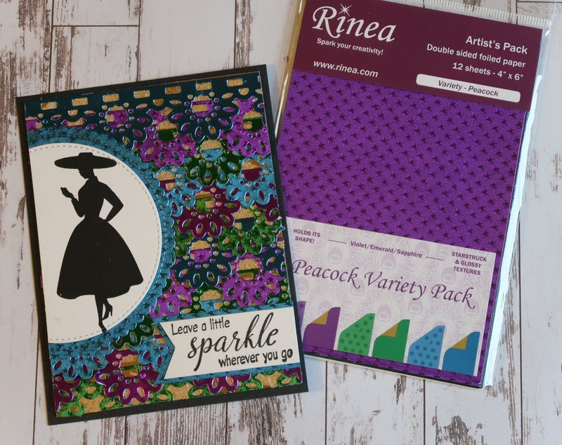 Rinea Peacock Variety Foiled Paper