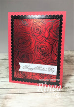 Rinea Ruby Red Glossy Foiled Paper