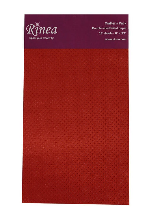 Rinea Ruby Red Starstruck Foiled Paper