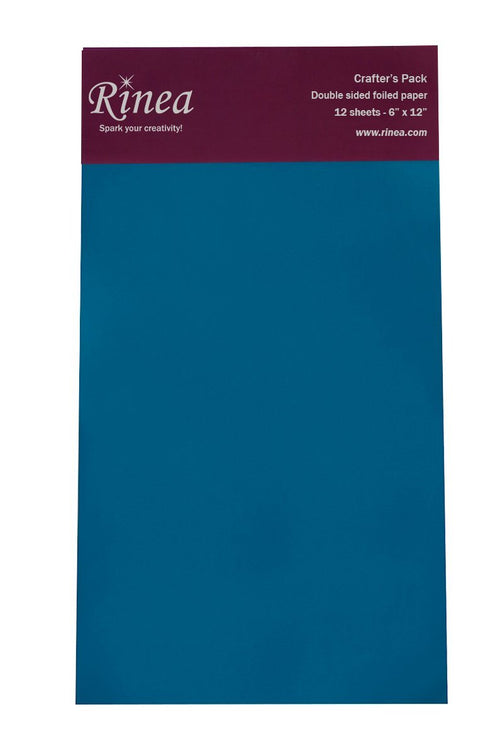 Rinea Sapphire Blue Glossy Foiled Paper