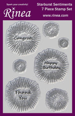 Rinea Starburst Sentiments Stamps