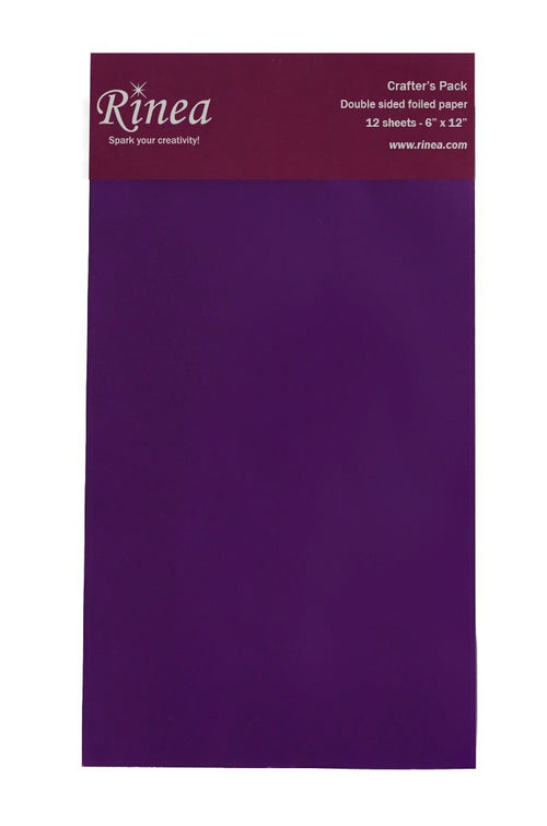 Rinea Violet Purple Glossy Foiled Paper