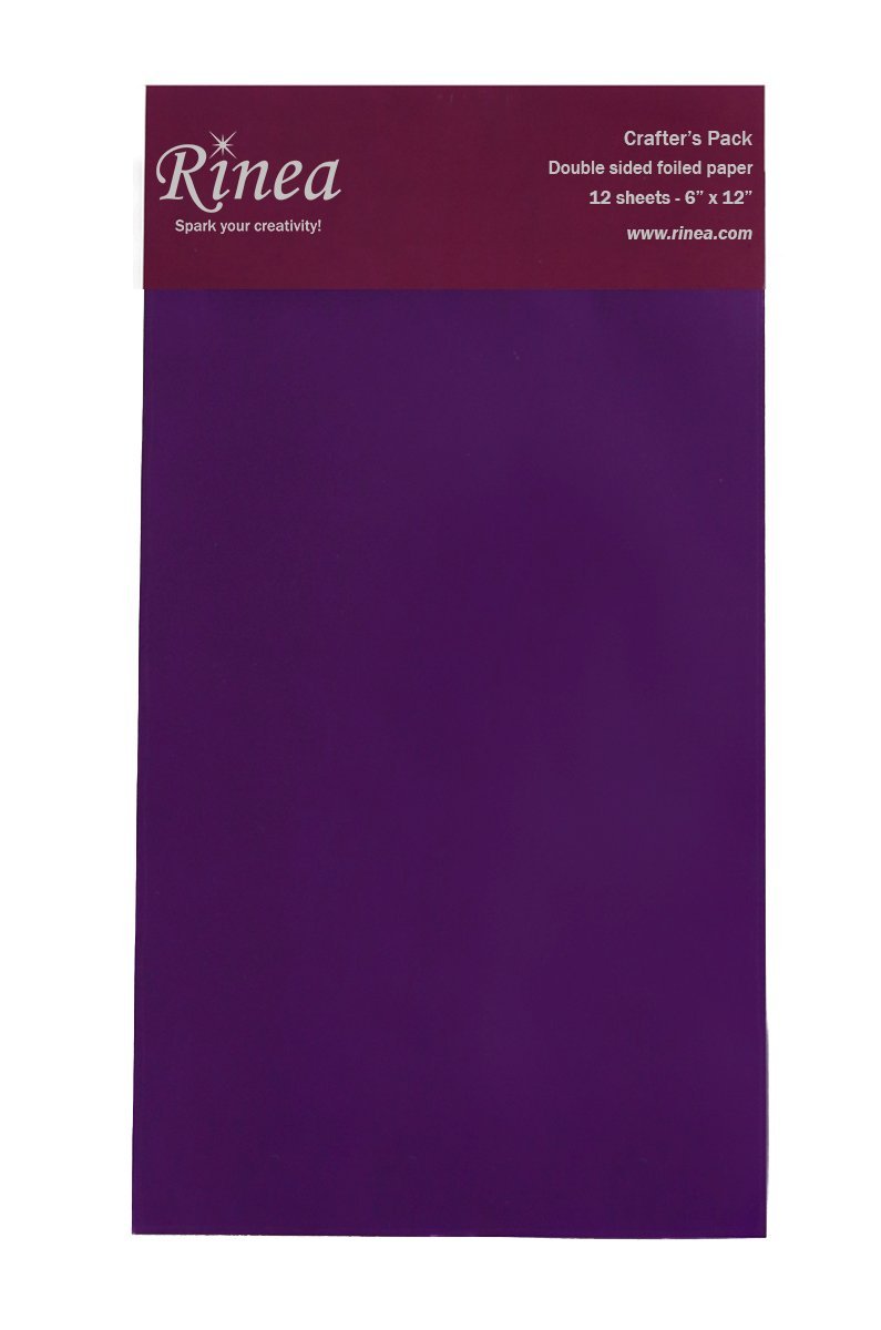 Rinea Violet Purple Glossy Foiled Paper